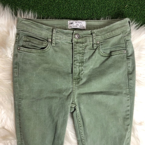 Free People High Rise Distressed Skinny Jeans - Picture 5 of 8